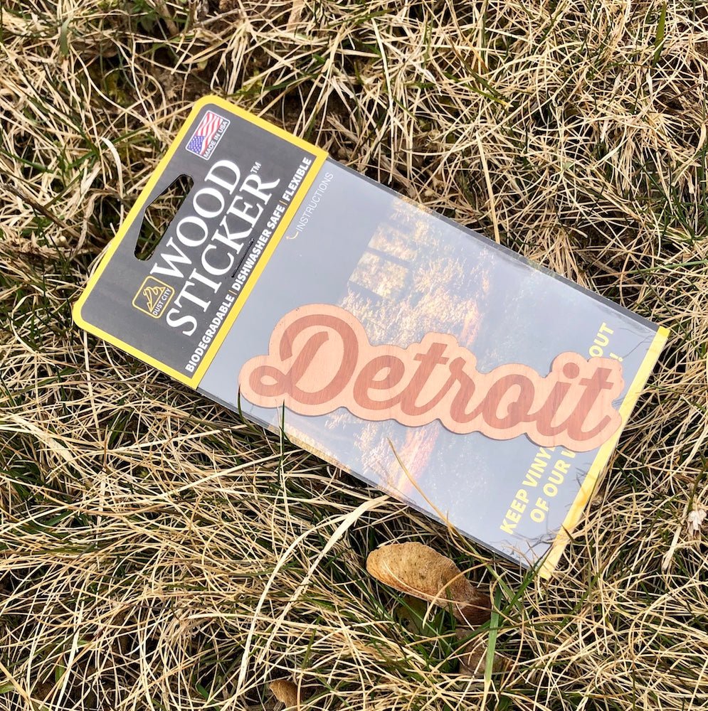 Wood Decal - Detroit Script – Official Detroit Shirt Company Gear