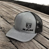 Hat - RAM trucks SnapBack Trucker (Heather Grey/Black)