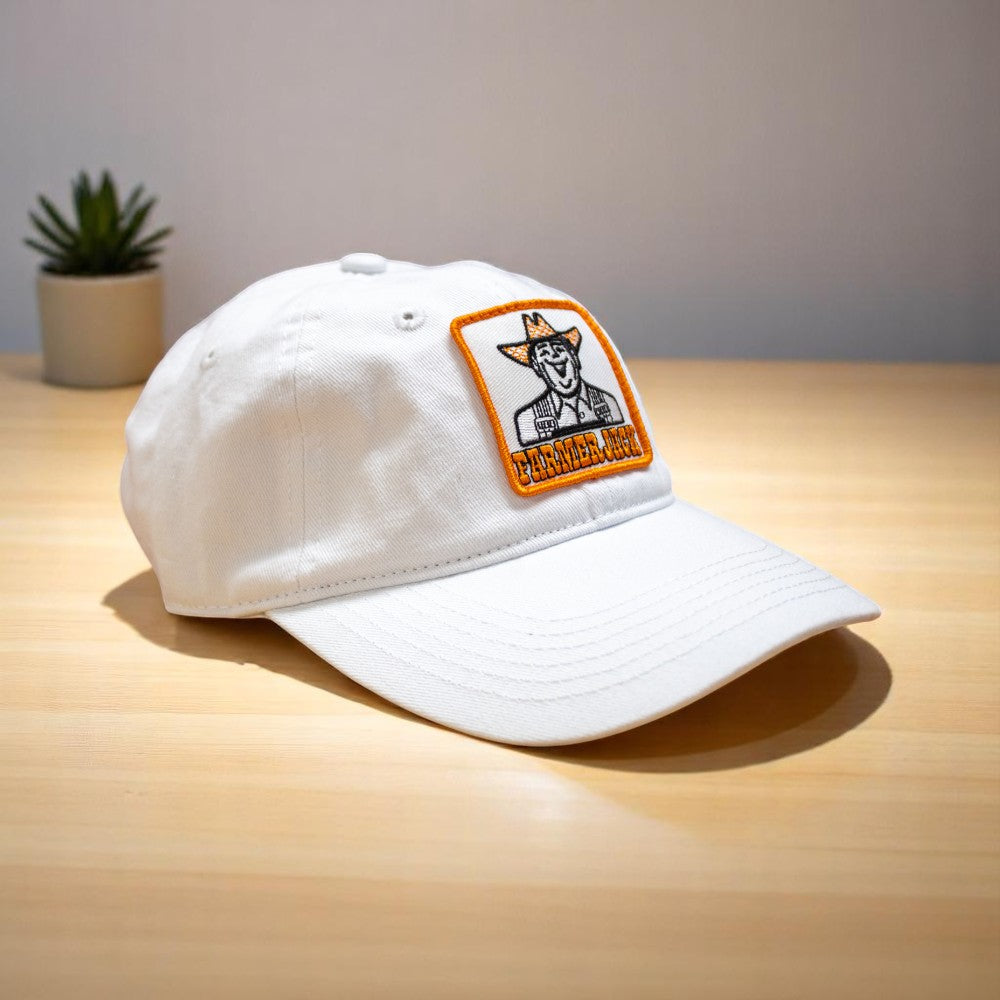 Hat - Farmer Jack Patch Hat - White