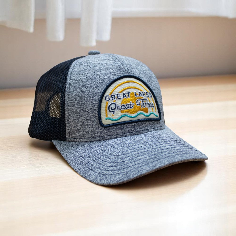 Hat - Michigan Great Lakes Great Times Snapback - H. Navy/Navy