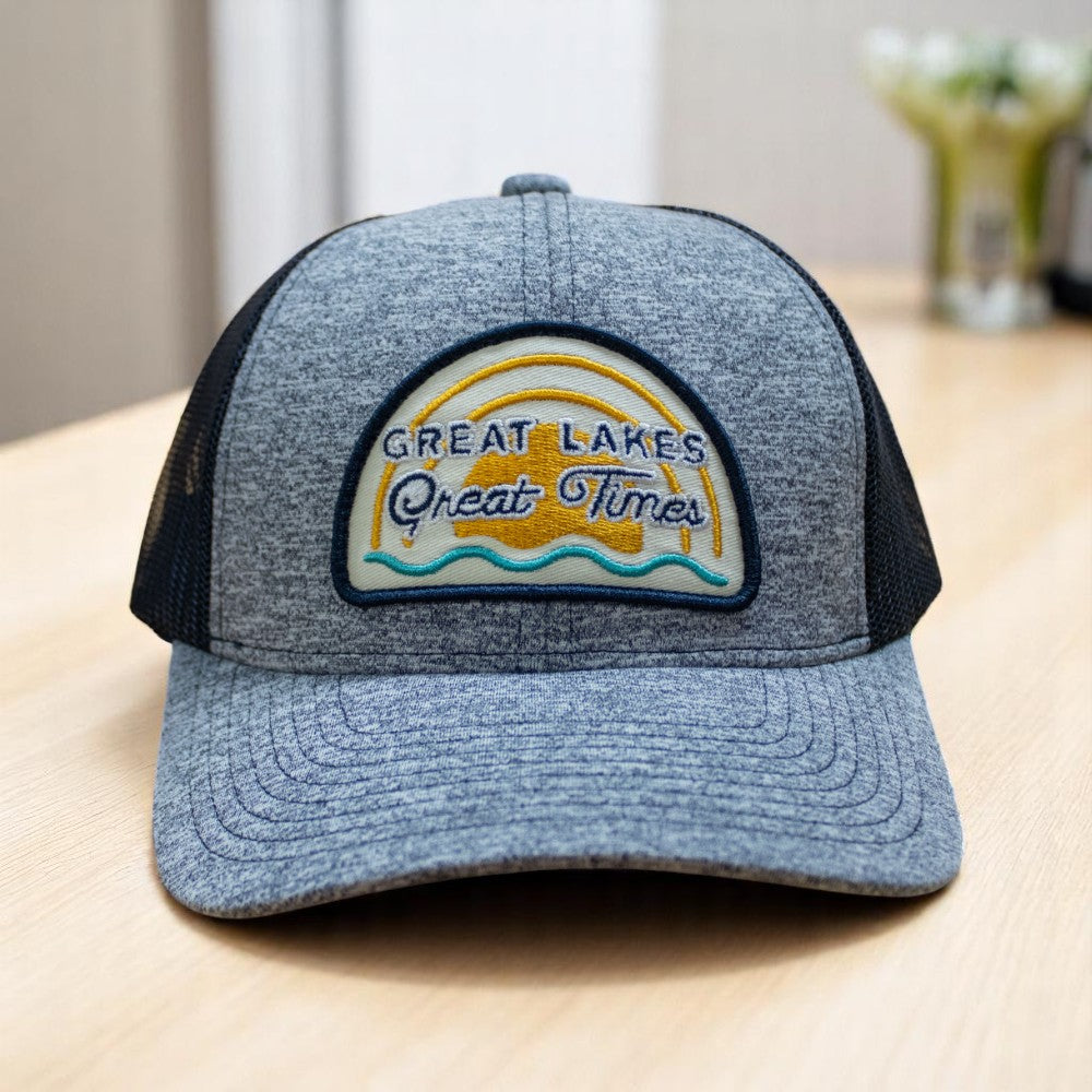 Hat - Michigan Great Lakes Great Times Snapback - H. Navy/Navy
