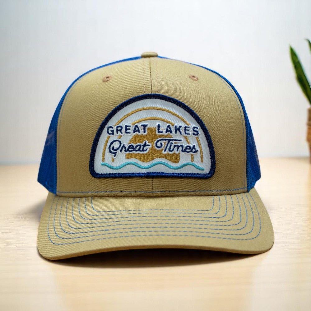 Hat - Michigan Great Lakes Great Times Richardson Snapback - Blue/Gold
