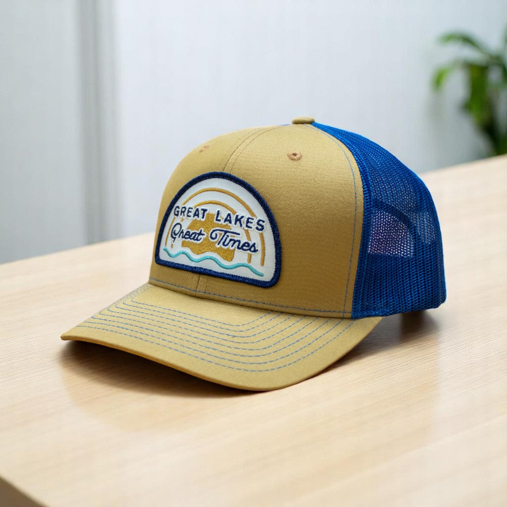 Hat - Michigan Great Lakes Great Times Richardson Snapback - Blue/Gold