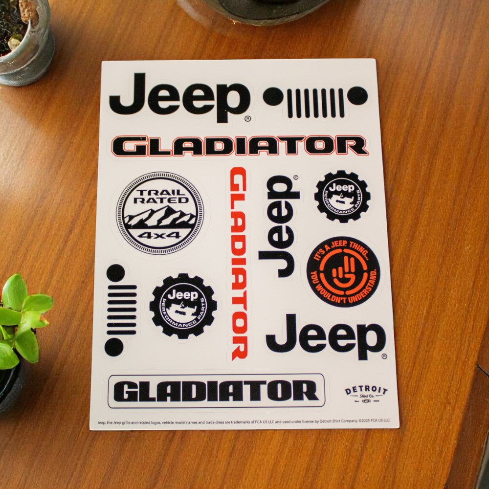 Sticker - Jeep® Gladiator - Sheet