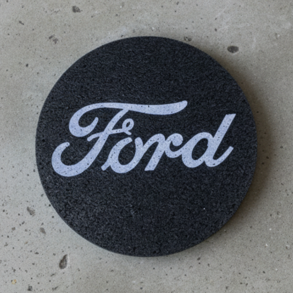 Coaster Set - Ford Script