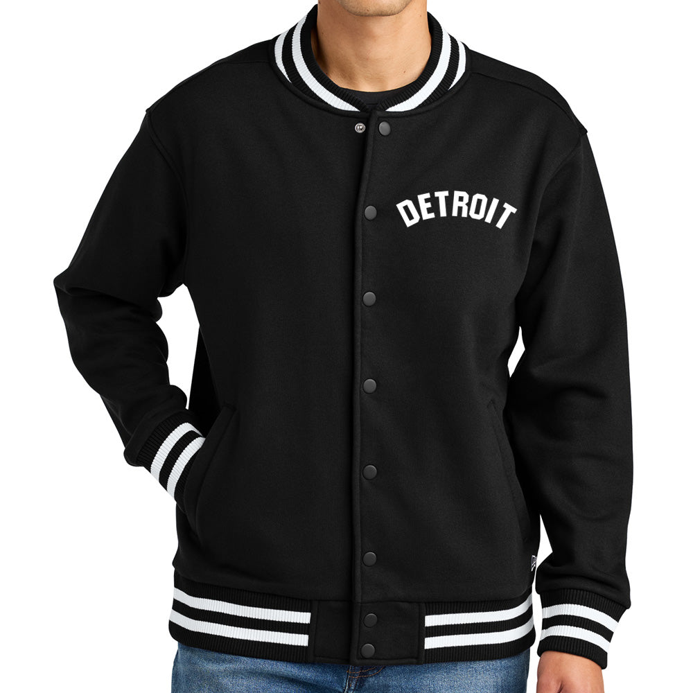 Jacket - Detroit Bend New Era Varsity - Black/White