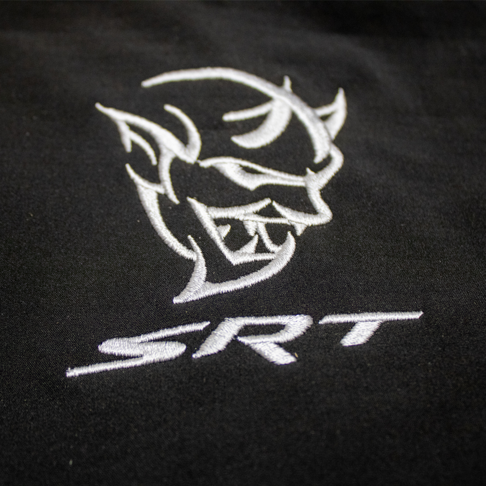 Mens Dodge® Demon Hooded Softshell Jacket - Black