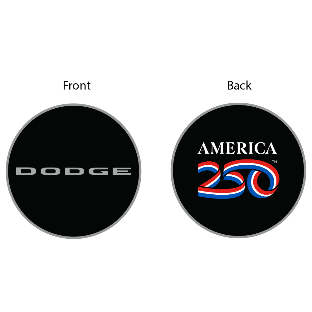 Keychain - A250 Dodge - Round Metal