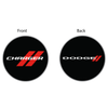 Keychain - Dodge Charger Rhombus - Round Metal
