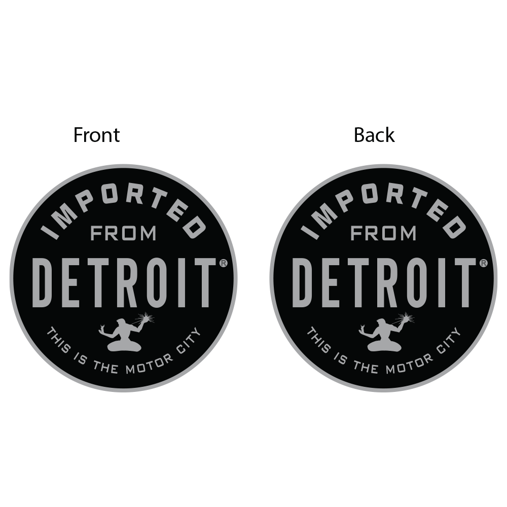 Keychain - Imported From Detroit - Round Metal