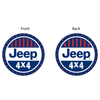 Keychain – Jeep 4X4 - Round Metal