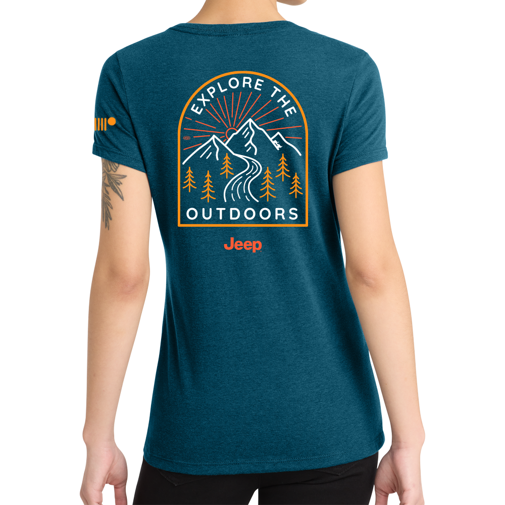 Ladies Jeep® V-Neck Explore The Outdoors