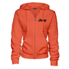 Ladies Jeep® Text Zip Hooded Sweatshirt - Harvest Orange