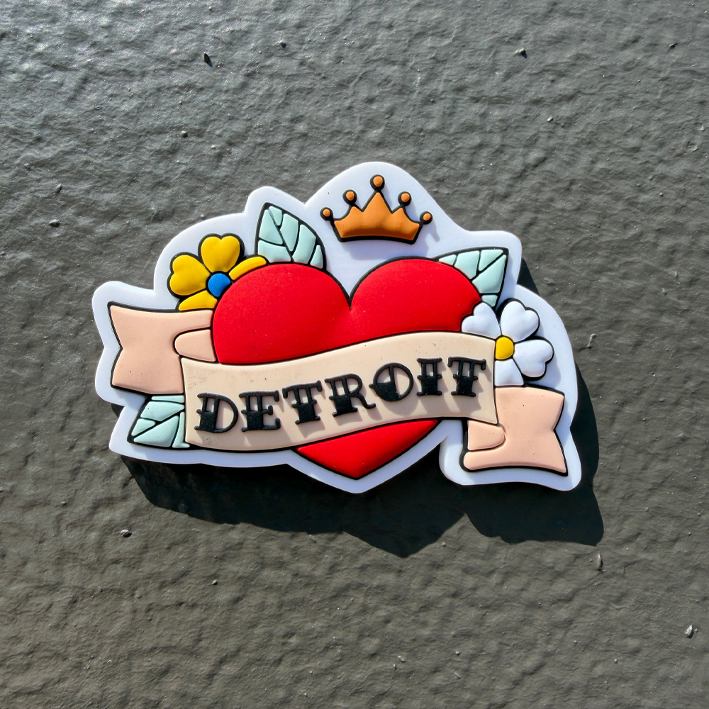 Magnet - Detroit Heart Tattoo