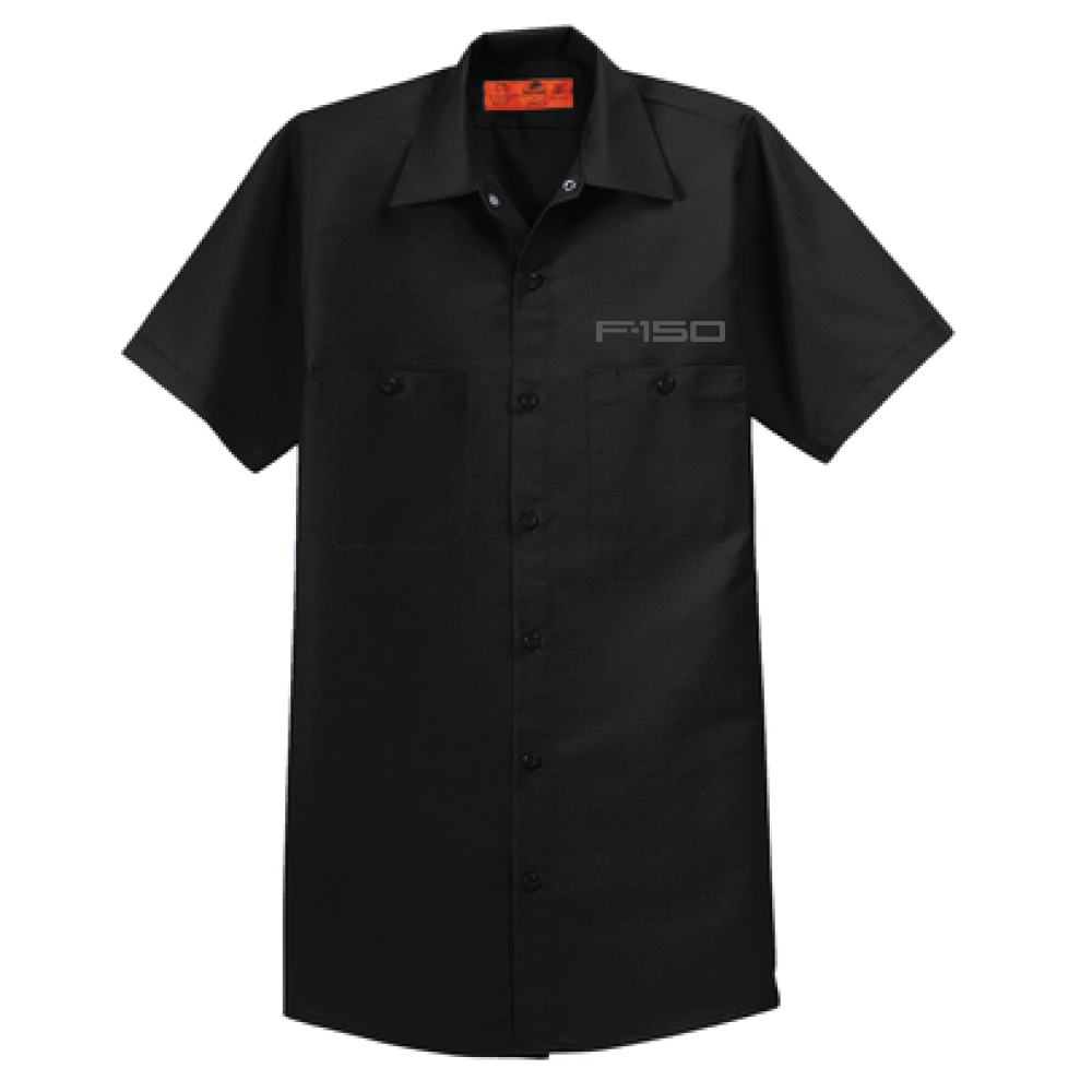 Mens Ford Vintage F-150 Mechanic Shirt-Black