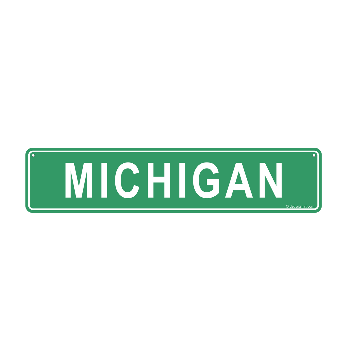 Metal Sign - Michigan Street Sign – Official Detroit Shirt Company Gear