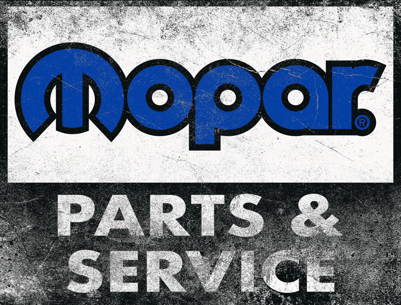 Metal Sign - Mopar Parts and Service