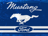 Metal Sign - Ford Mustang Stripes