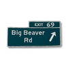 Patch - Big Beaver Rd Sign