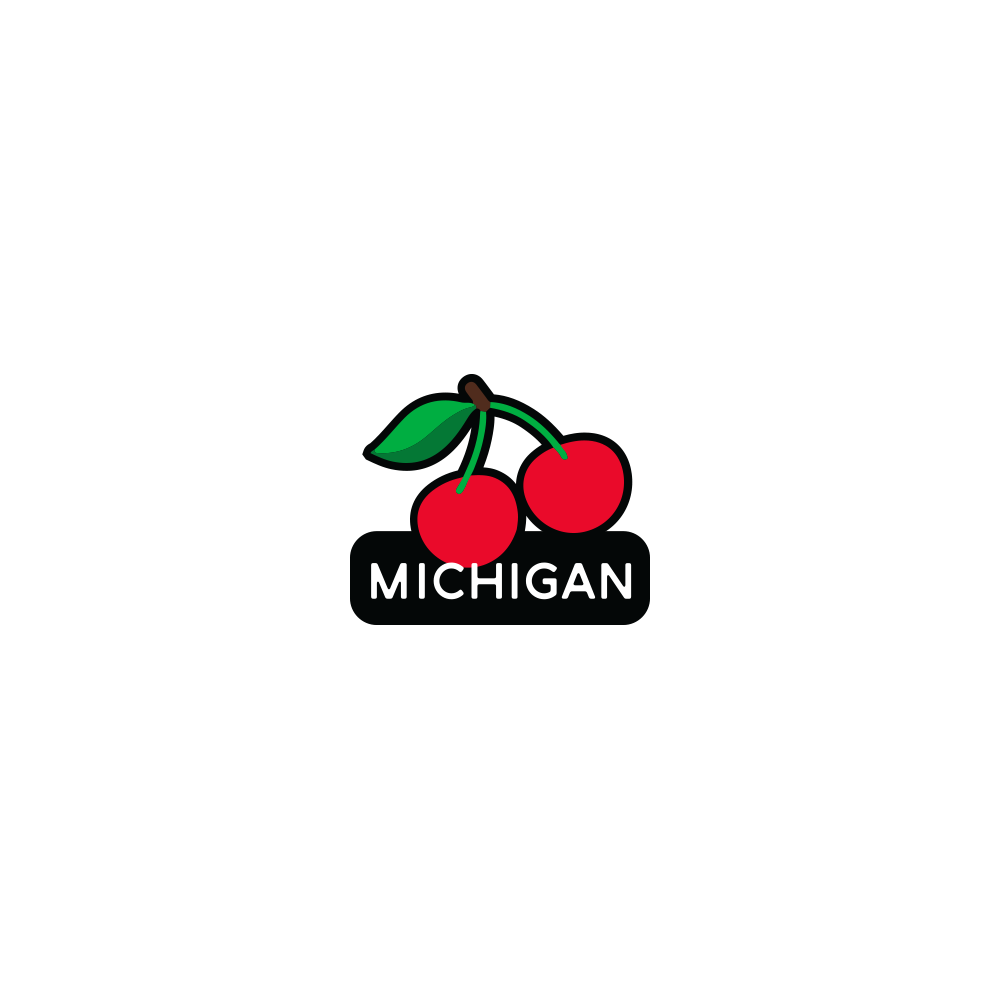 Enamel Pin - Michigan Cherries