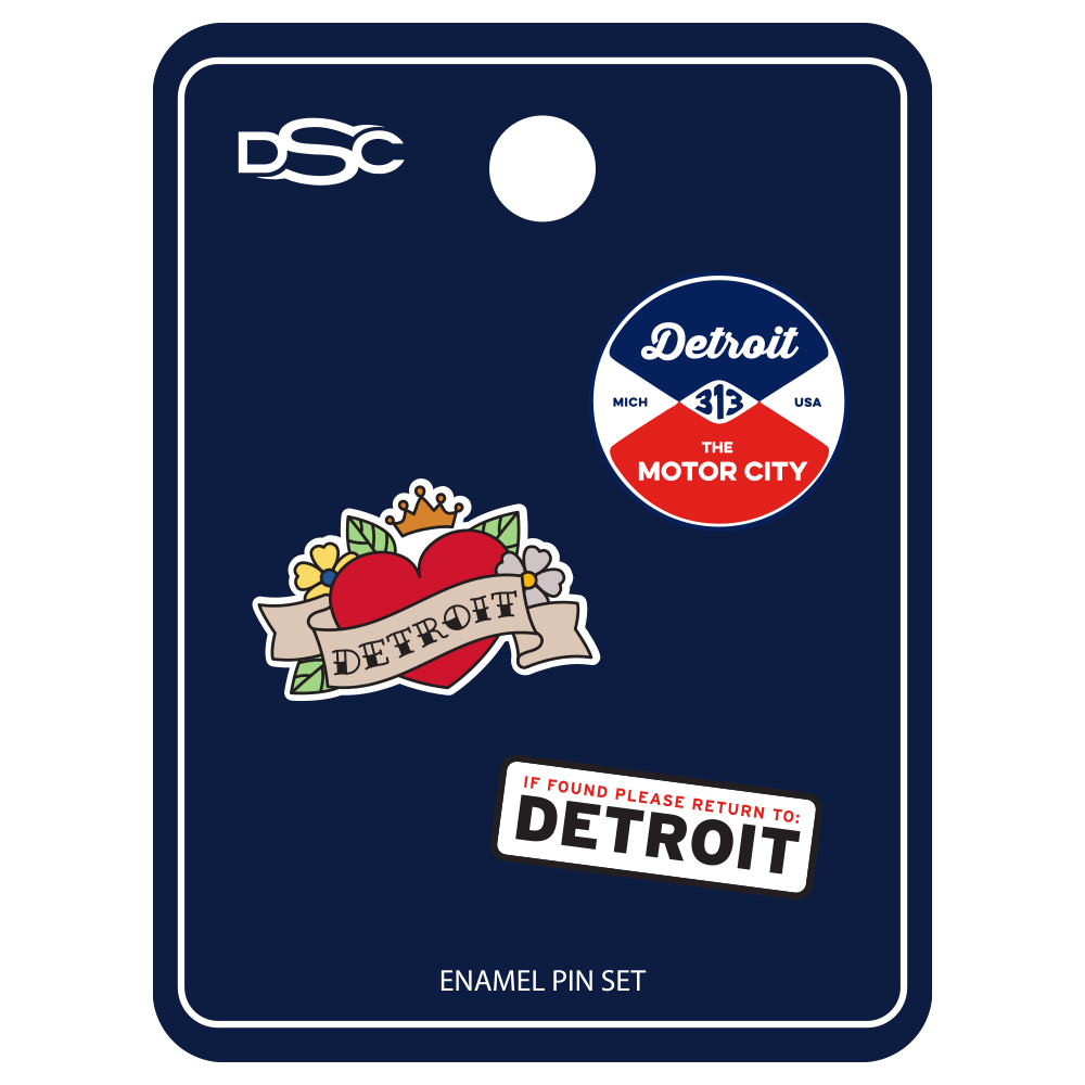 Enamel Pin Set - Detroit Love
