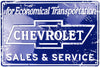 Metal Sign - Chevrolet Sales & Service - Detroit Shirt CompanyHangtimeOther Accessories
