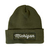 Hat - Michigan Script Flip Knit - Detroit Shirt CompanyDetroit Shirt CompanyHats (Apparel)