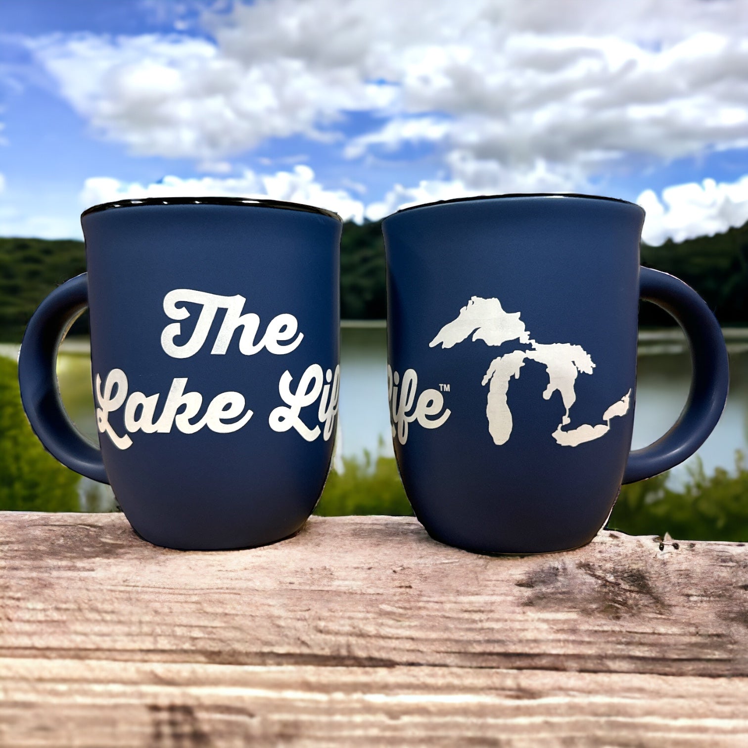 Mug - The Lake Life - Matte Blue