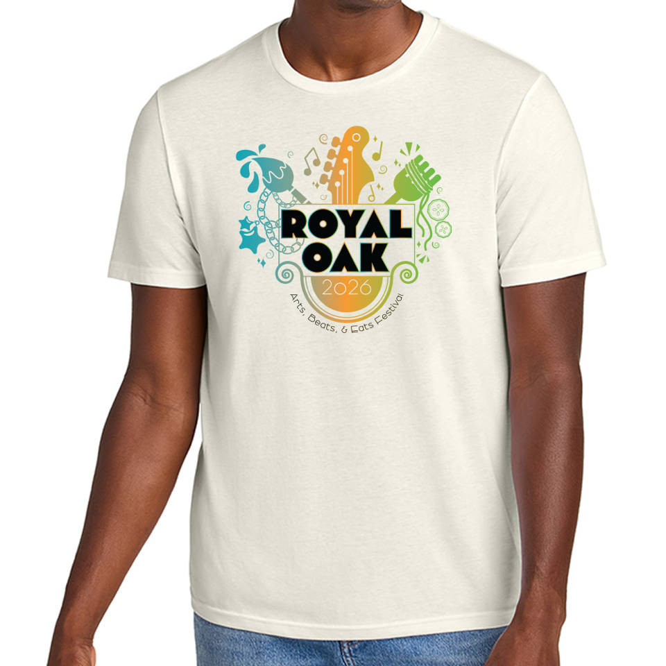 Mens T-Shirt - Royal Oak Arts Beats & Eats - McNair Design