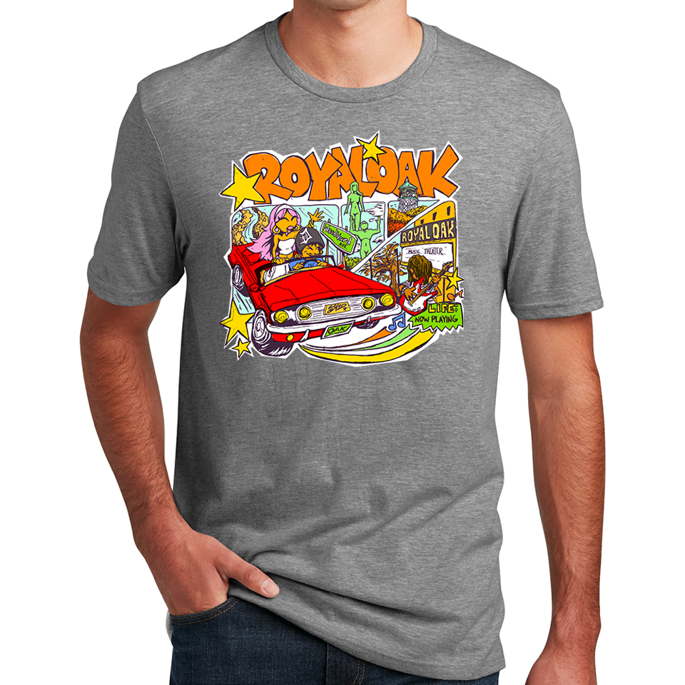 Mens T-Shirt - Royal Oak Arts Beats & Eats - Mowers Design