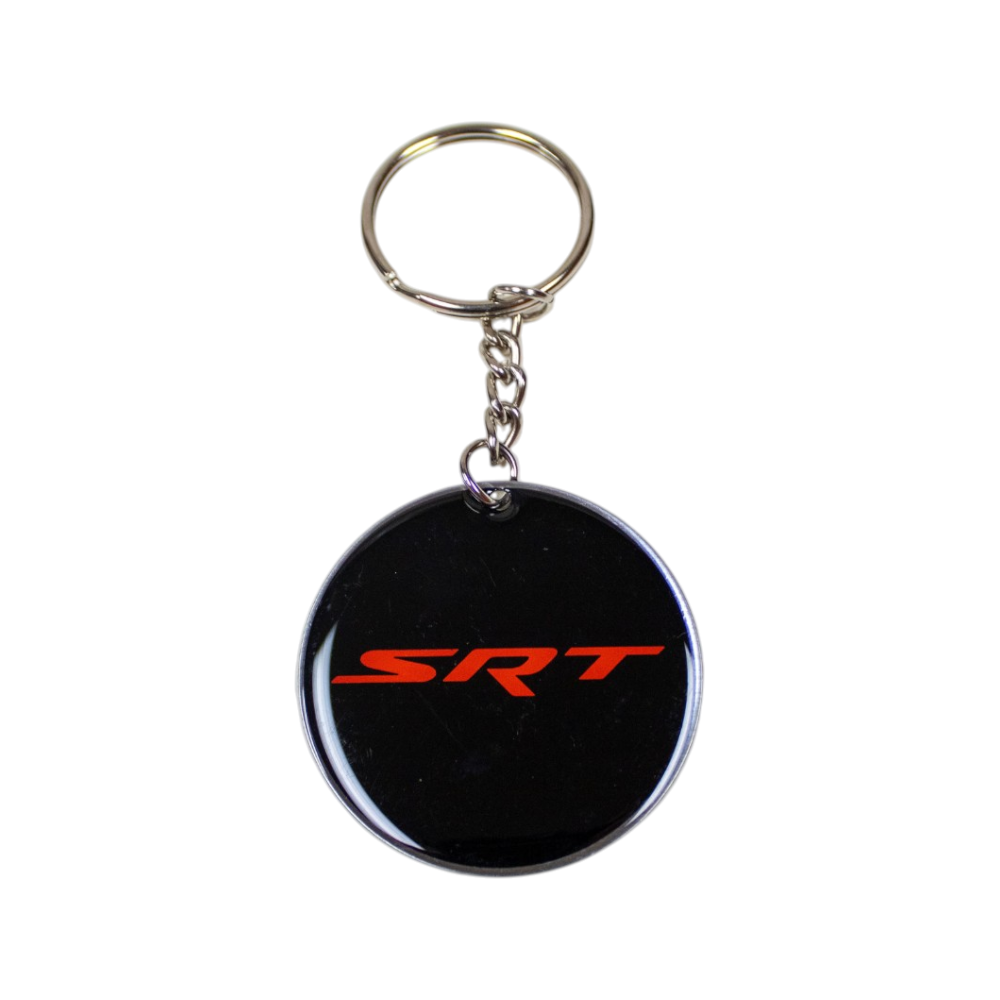 Keychain - Dodge Hellcat Redeye SRT - Round Metal