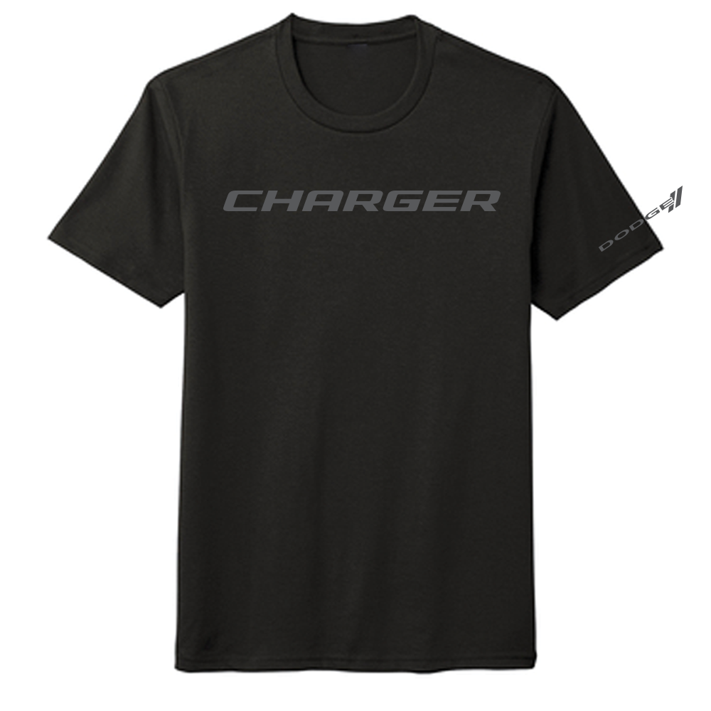 Mens Blackout Dodge Charger T-shirt