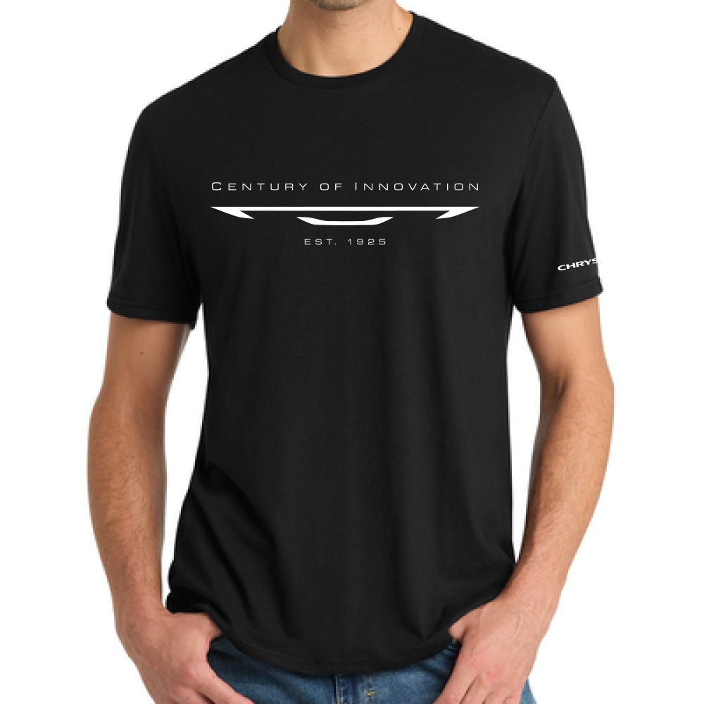 Mens Chrysler 100 Years T-shirt - Black