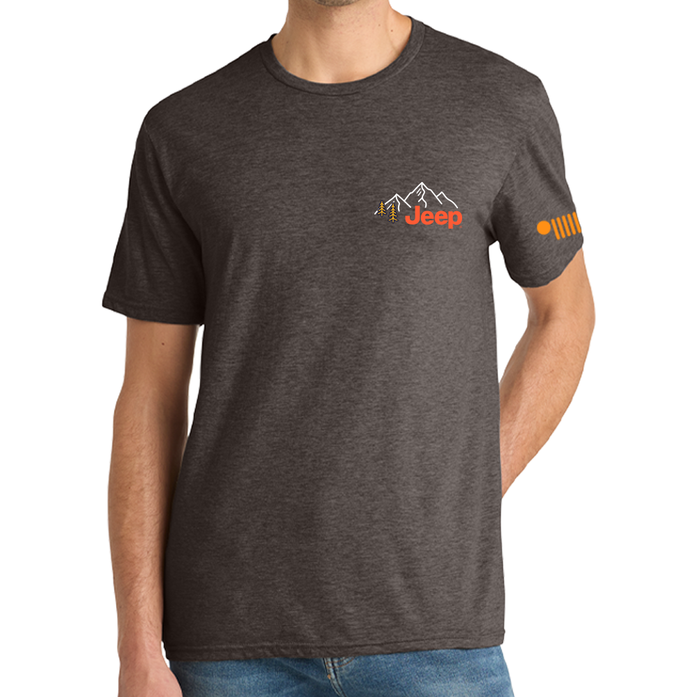 Mens Jeep® Explore The Outdoors T-Shirt - Heather Brown