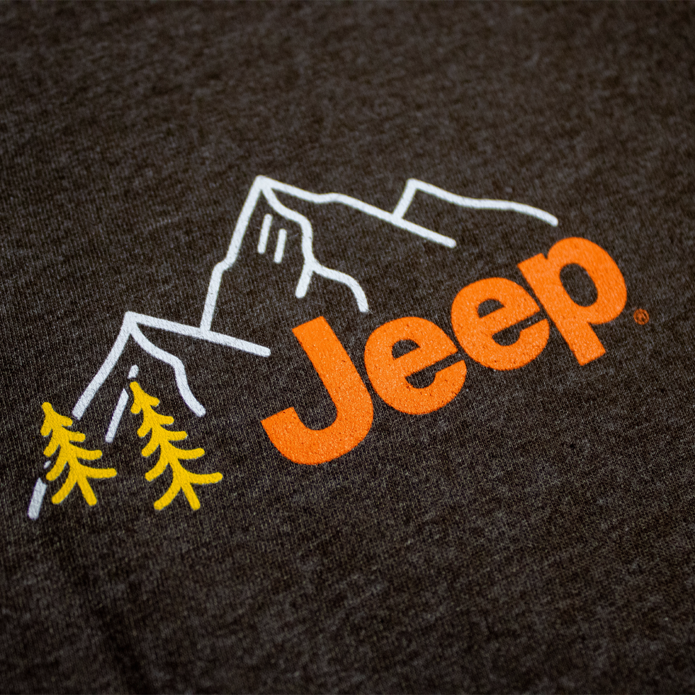 Mens Jeep® Explore The Outdoors T-Shirt - Heather Brown