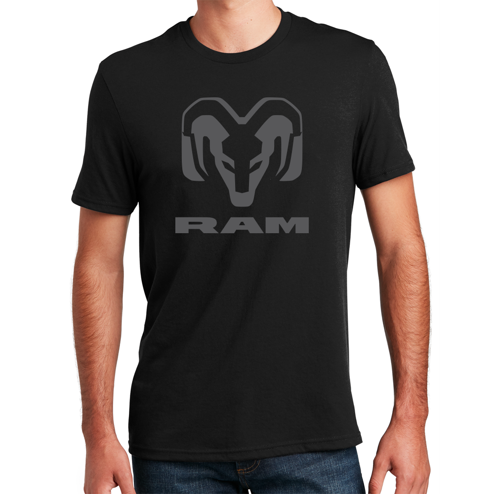 Mens T-Shirt RAM Blackout (Black)