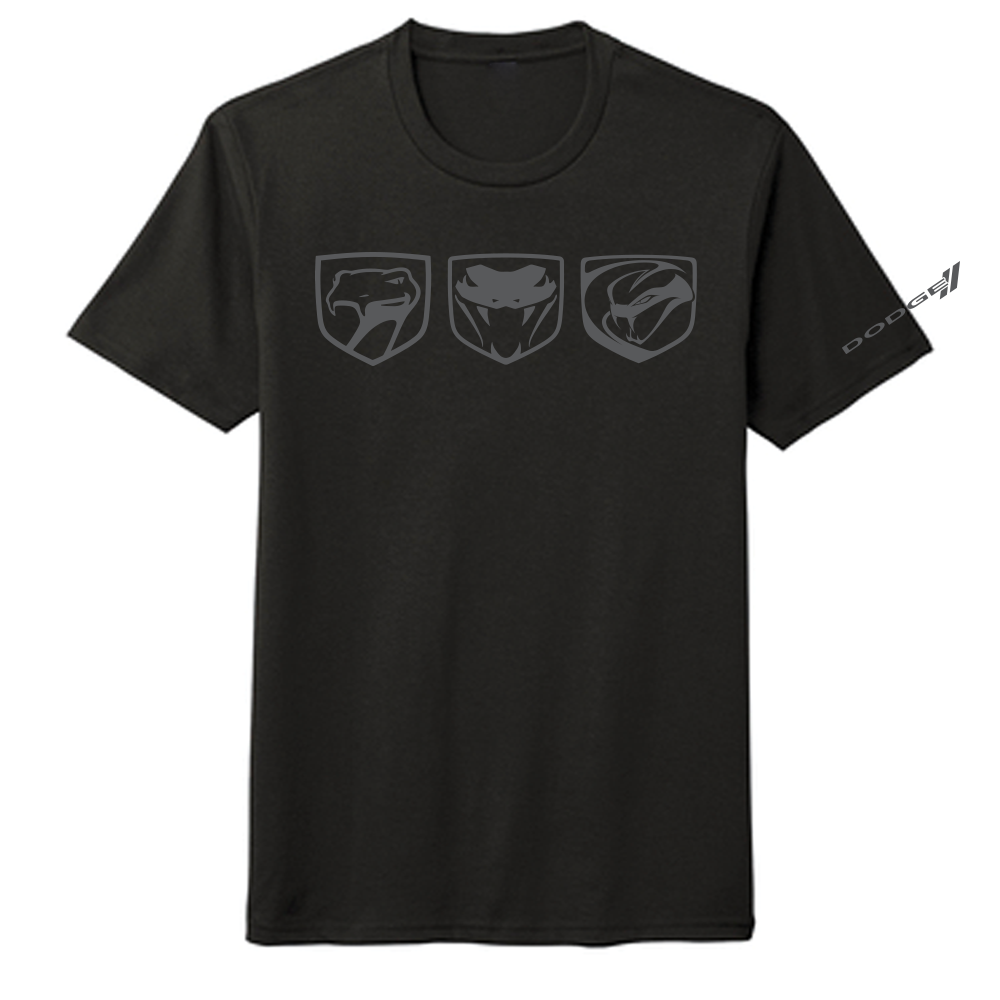 Mens Dodge Viper Tri-Logo T-shirt (Black)
