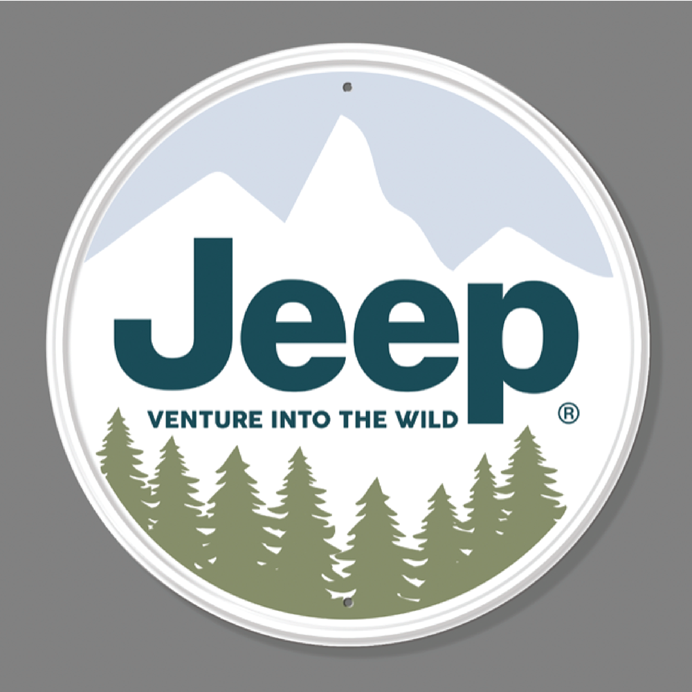 Metal Sign - Jeep Venture Into the Wild - Simple