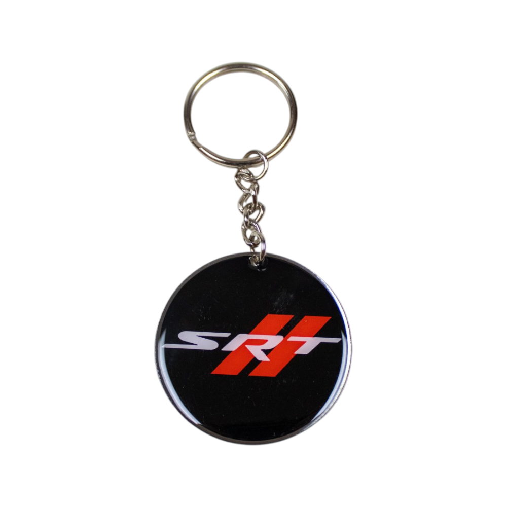 Keychain - Dodge SRT Rhombus - Round Metal