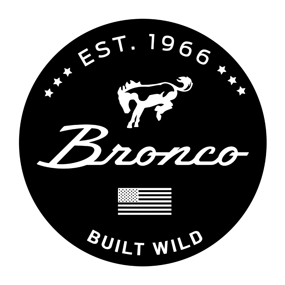 Sticker - Ford Bronco Built Wild - Round
