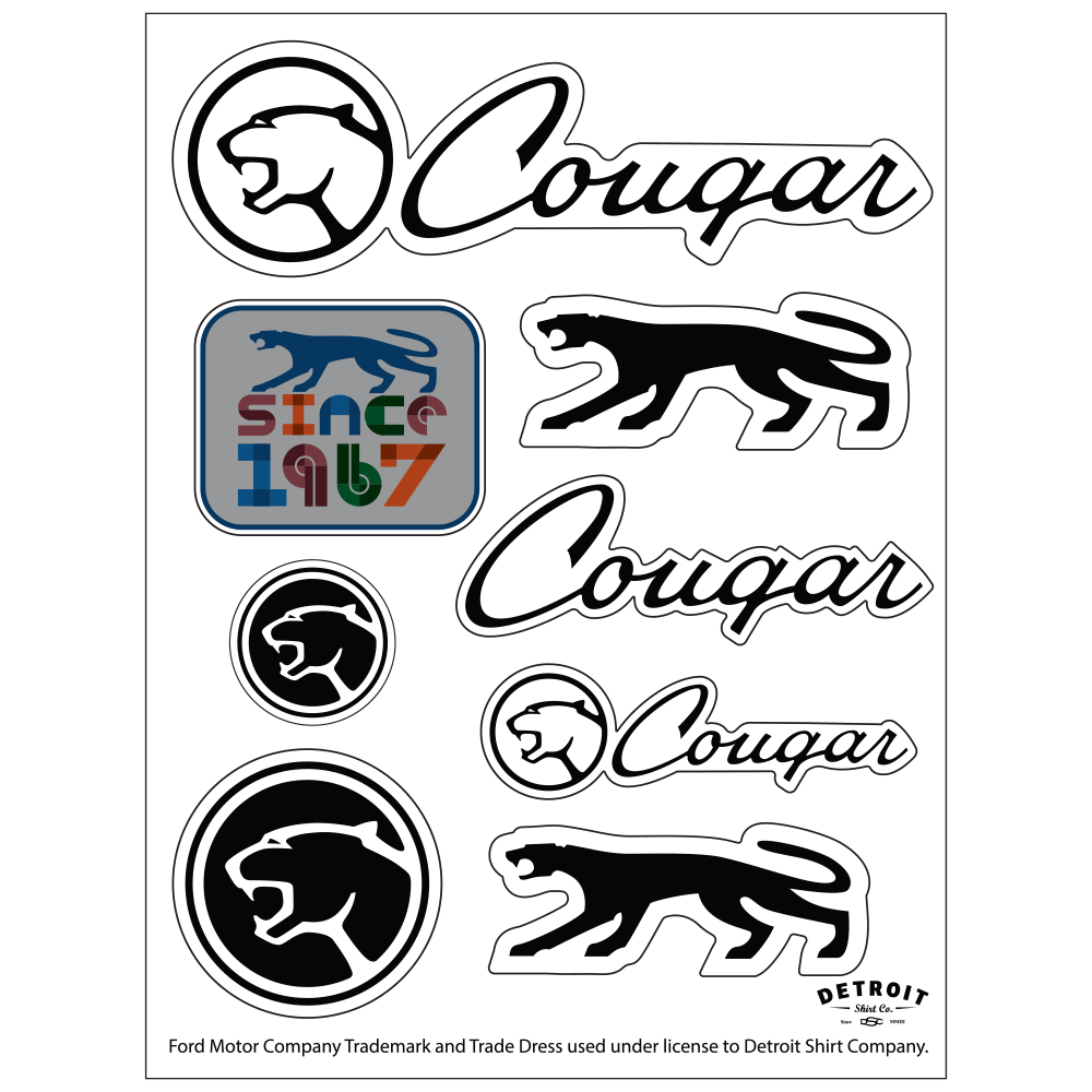 Sticker - Cougar - Sheet