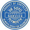 Sticker - Desoto - Detroit Shirt CompanyFCA - PlymouthStickers (Accessories)
