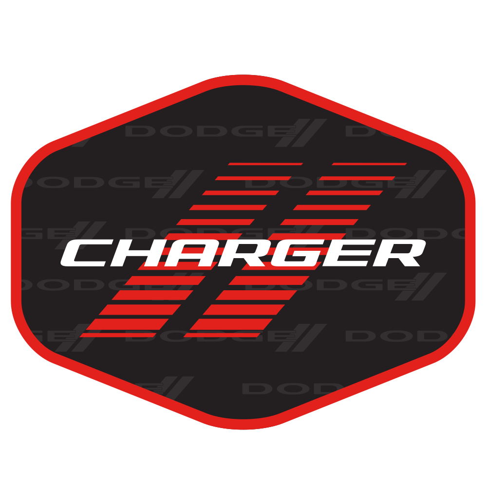 Sticker - Dodge Charger Faded Hex