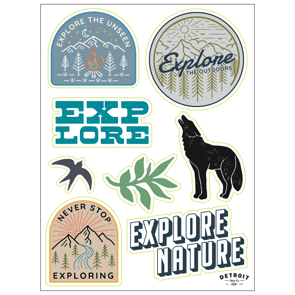 Sticker - Explore - Sheet