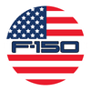 Sticker - Ford F - 150 Flag - Round - Detroit Shirt CompanyDSC - FordStickers (Accessories)