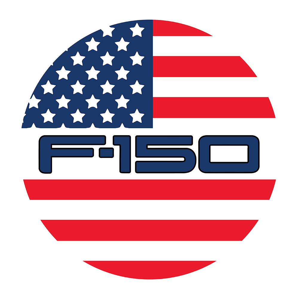 Sticker - Ford F-150 Flag - Round