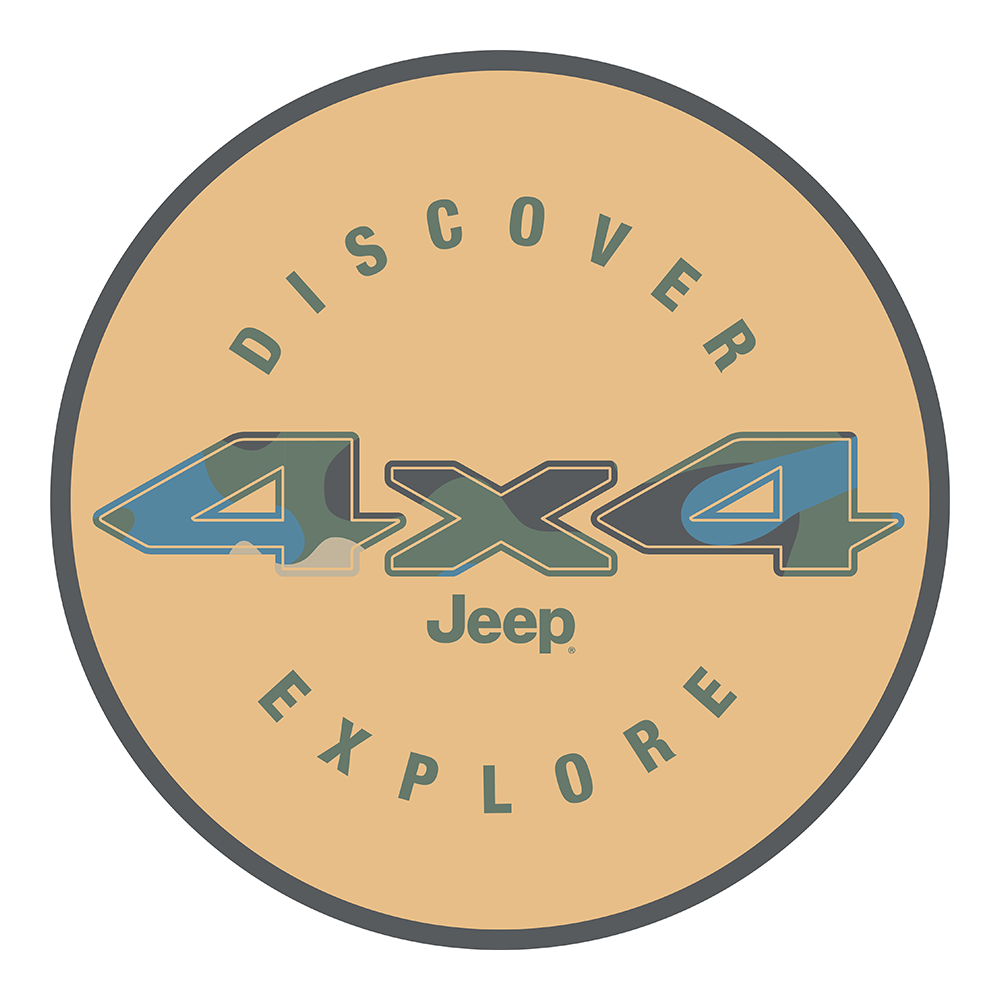 Sticker - Jeep® 4X4 Discover Explore - Round