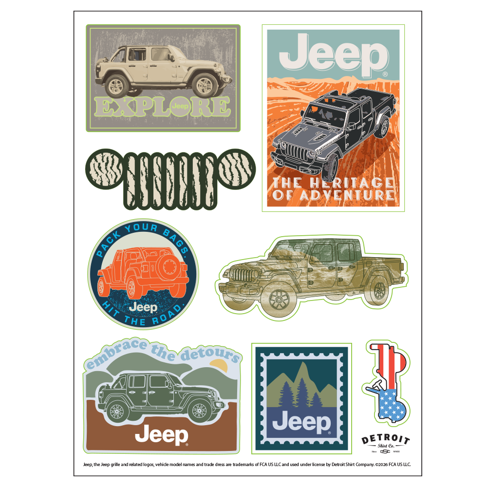 Sticker Sheet - Jeep® Adventure