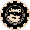 Sticker - Jeep® Performance Parts - WoodGrain - Round - Detroit Shirt CompanyFCA - JeepStickers (Accessories)