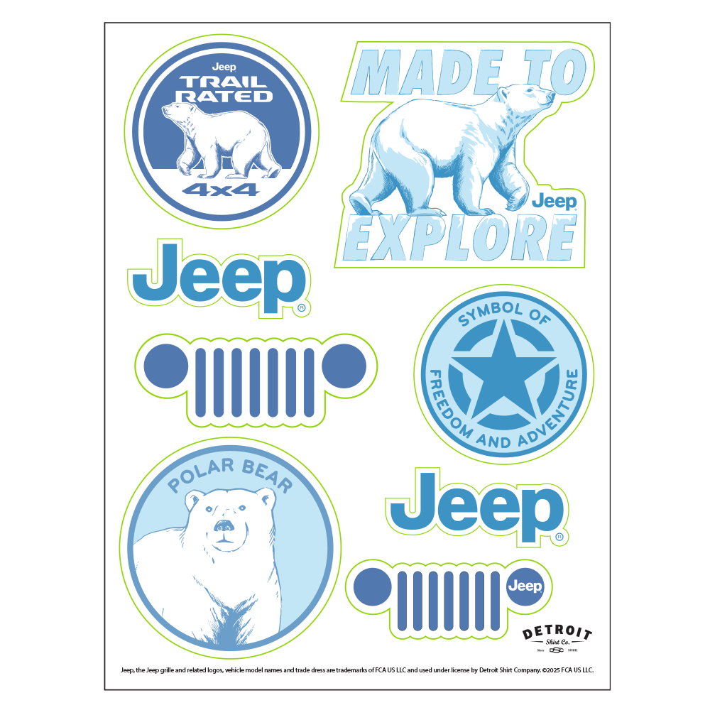 Sticker - Jeep® Polar Bear - Sheet